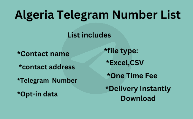 Algeria Telegram Number List