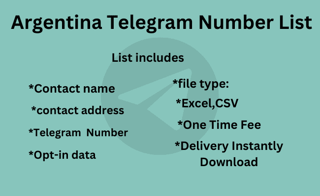 Argentina Telegram Number List
