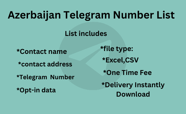 Azerbaijan Telegram Number List