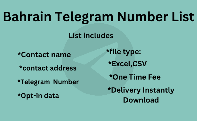 Bahrain Telegram Number List