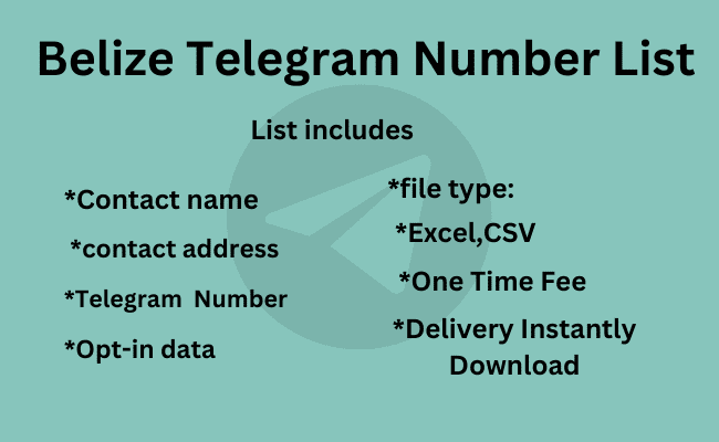 Belize Telegram Number List