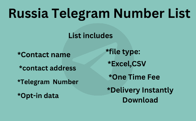 Russia Telegram Number List