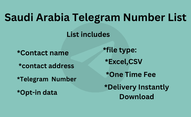 Saudi Arabia Telegram Number List