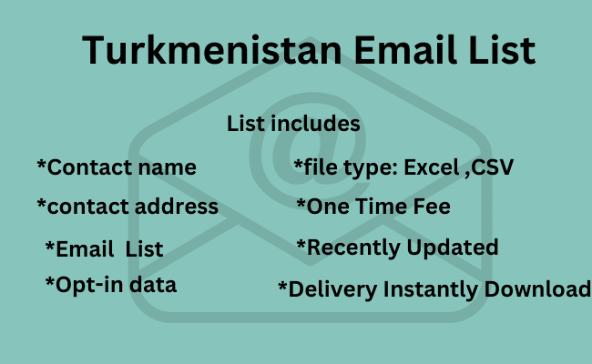 Turkmenistan Email List