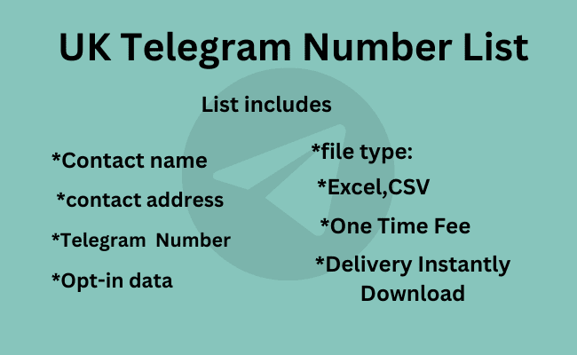 UK Telegram Number List