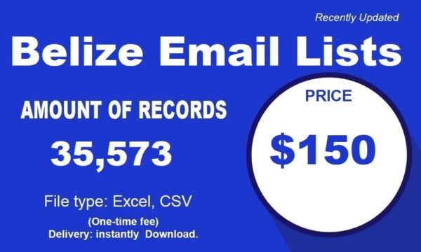 Belize Email Marketing Datas