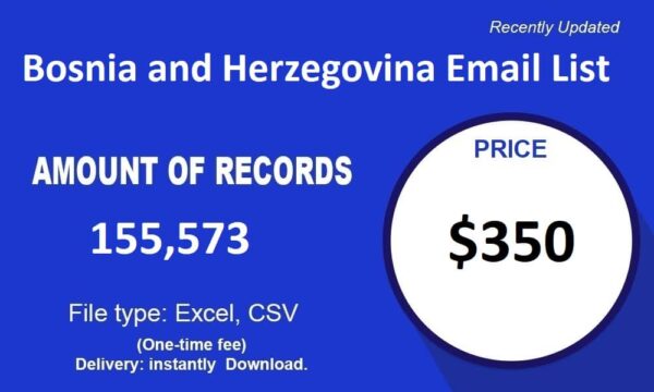 Bosnia and Herzegovina Email Marketing Datas