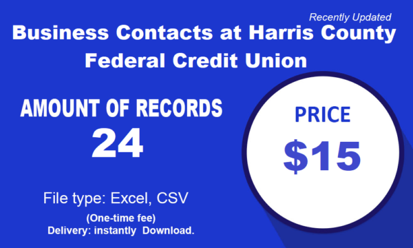 Business Contacts at Harris County Federal Credit Union