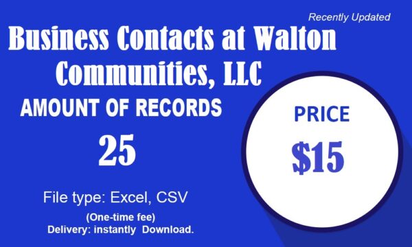 Business Contacts at Walton Communities, LLC