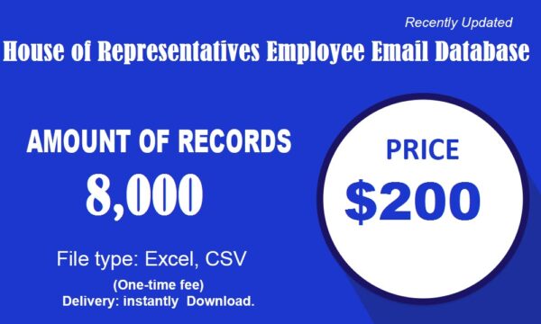 House of Representatives Employee Email Marketing Data