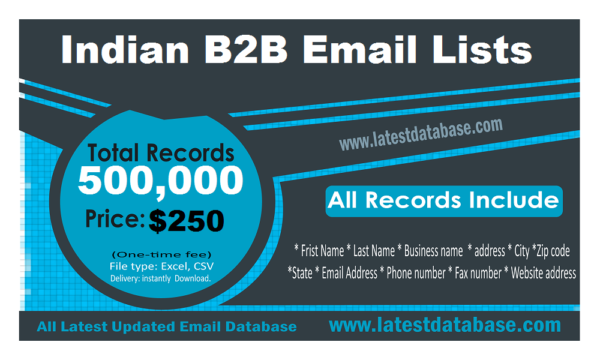 India Email Marketing Data