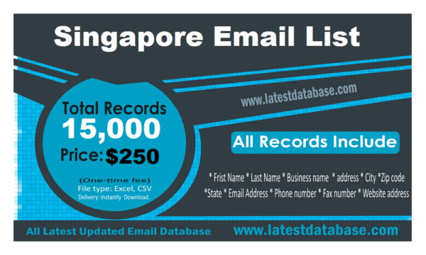 Singapore Email Marketing Data